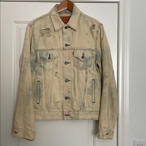 Levi’s distressed bleached jean jacket